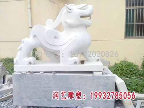 石雕貔貅雕塑 售樓部石頭貔貅雕塑訂制