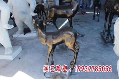 廣場馴鹿銅雕塑工藝品 景區紅銅雕塑鹿廠