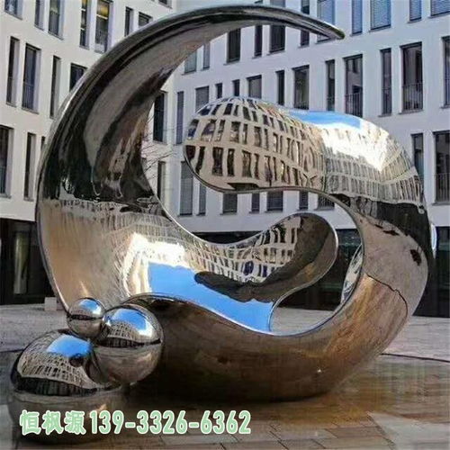 不銹鋼幾何抽象圓環雕塑 內蒙圓環金屬雕塑加工廠