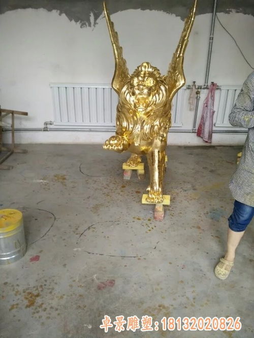 鑄造銅獅子 贛州黃銅獅子雕塑廠(chǎng)