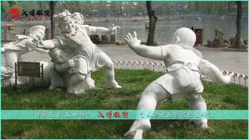 童趣主題人物景觀雕塑品賞析 回想起童年時光