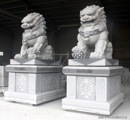 石雕獅子的作用和花崗巖獅子解說介紹 福建石雕獅子工藝好 九龍星園林古建